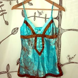 Small Silk flower tank top